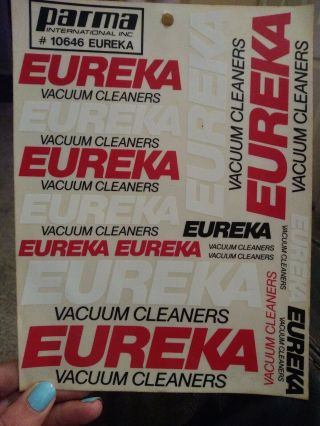 Vintage - Parma Decal - Eureka Vacuum Cleaner 10646
