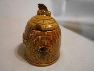 Vintage Porcelain / Ceramic Honey Bee Honey Jar