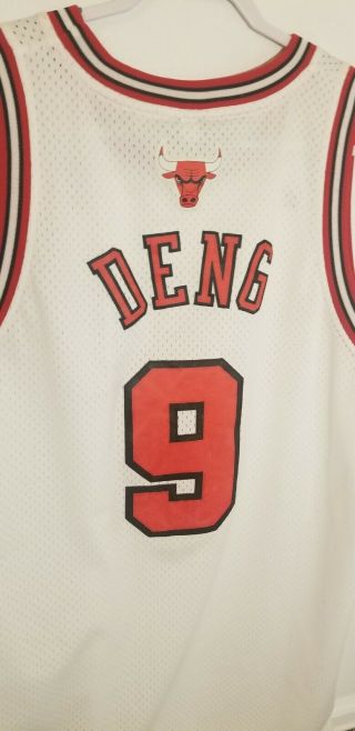 Luol Deng Chicago Bulls Adidas Swingman White Stitched Jersey Mens Xl