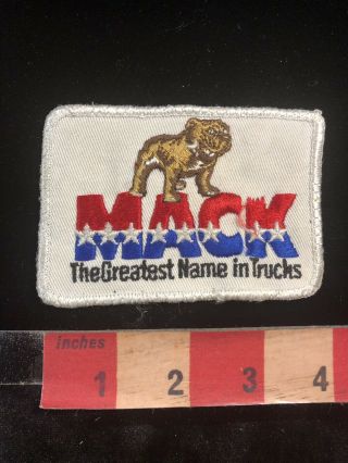 Vtg Mack Trucks Trucker Advertising Patch - The Greatest Name In Trucks 98b8