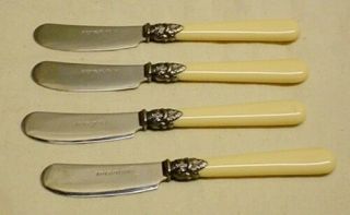 4 Vtg Inox 18/10 Italy Stainles Steel Cheese Spreaders Butter Knife Knives 2
