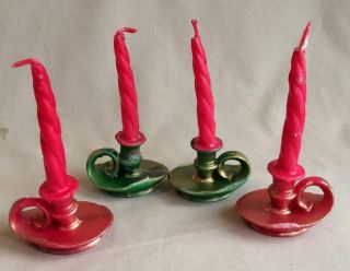 Vintage Gurley Wax Candles And Igloo Candle