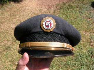 Vintage National Airlines Pilot Cap With Badge
