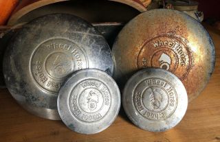 Set Of 4 Vintage Wheel Horse Lawn Tractor Hubcaps Wheel Covers