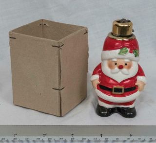 Vintage Fitz And Floyd Santa Claus Christmas Handpainted Table Lighter Mjb