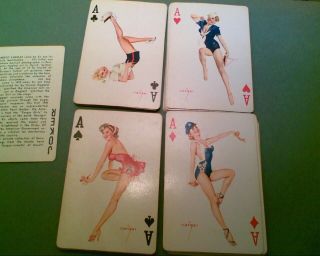 Vintage Deck Of Alberto Vargas Pinup Girls Playing Cards