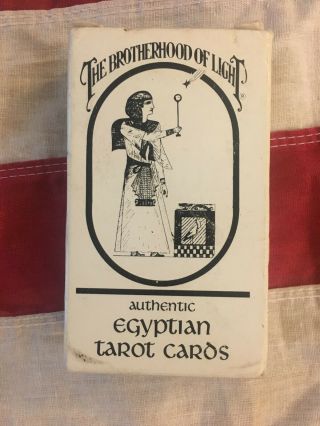 Vintage Brotherhood Church Of The Light Egyptian Sacred Tarot Cards Complete