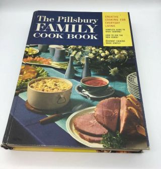 Vintage 1963 Pillsbury Family Cook Book Cookbook Hardcover