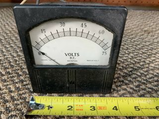1964 Vintage Weston Model 741 - 59 Dc Voltmeter