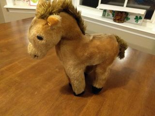 Rare Dakin 1975 Vintage Brown Horse Pony 10 " Plush Stuffed Animal Toy