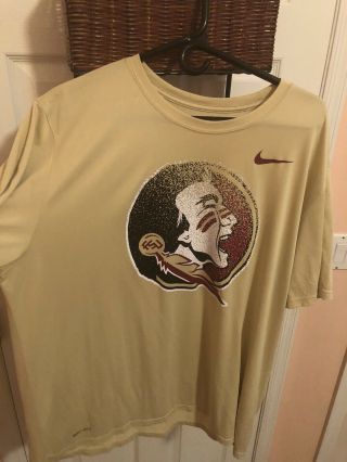 Mens Nike Florida State Seminoles Noles Short Sleeve T - Shirt Size Xxl 2xl Fsu