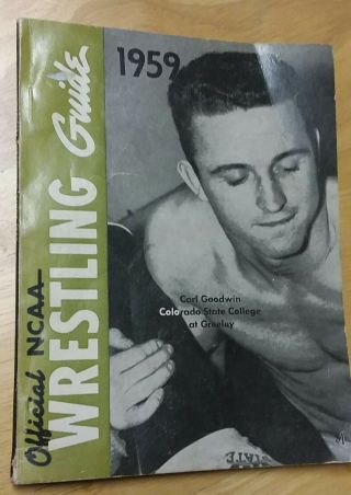 1959 Booklet,  Official Ncaa Wrestling Guide 1959,  B.  R.  Patterson,  Editor