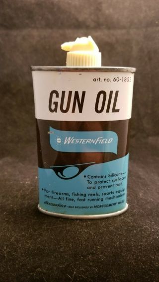 Western Field Gun Oil Vintage Oil Tin Can - Extra