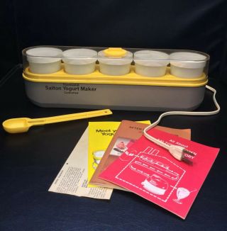 Missing Thermometer Vintage Salton Yogurt Maker Gm - 5 Instructions Cookbook