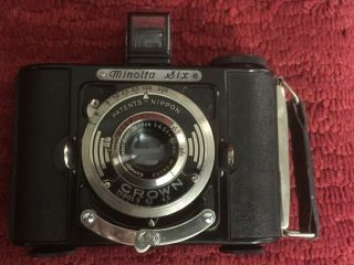 1935? Vintage Minolta Six Camera w/1:4.  5 Lens With Case 2