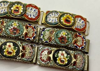 3 Vintage Micro Mosaic Italian Bracelets 2