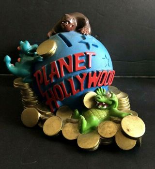 Vintage Planet Hollywood Bank Coins,  Dino,  Alligator & Gorilla - Awesome
