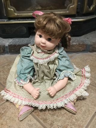 Vintage Robin Woods Vinyl Doll 23 " Katie Louise 1985 Girl Baby Toddle