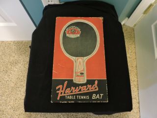Vintage Harvard Table Tennis Bat Ping Pong Paddle 805