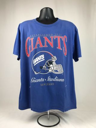 Vintage 1995 York Giants T Shirt Size Xl Mens
