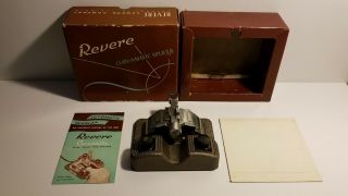 Vintage Revere Camera Co.  Curv - A - Matic Film Splicer For 8 & 16mm Film Box,  Inst