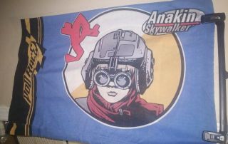 Vintage Star Wars Pillowcase Anakin Skywalker Sebulba Pod Racer Episode 1 1999