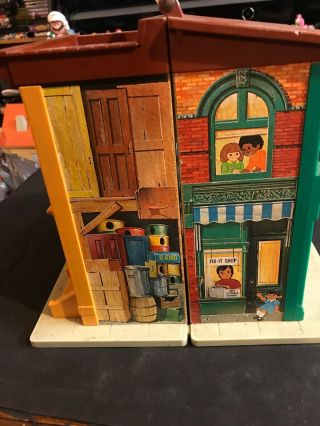 Vintage Fisher Price Little People Sesame Street Apartment House 938 1974 2