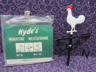 Vintage Rooster Weathervane Dollhouse Miniature Hyde 