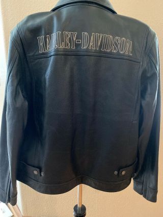Harley Davidson Black Riding Gear Leather Jacket Xl W/tags