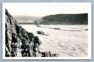 Chitina Ak Copper River Vintage Real Photo Postcard Rppc