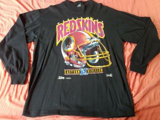 Washington Redskins Vintage 1992 Men’s Xl Helmet Salem Long Sleeve T - Shirt Nfl