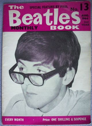 The Beatles Book No 13 August 1964 Pop Beat 1960s Lennon Mccartney