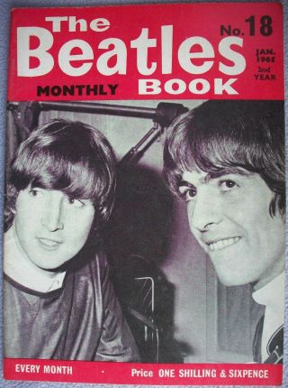 The Beatles Book No 18 January 1965 Pop Beat 1960s Lennon Mccartney