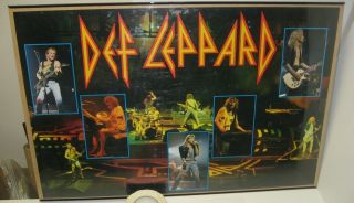 Vintage 1988 Def Leppard Hysteria Collage Poster 23x35
