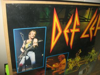 Vintage 1988 Def Leppard HYSTERIA Collage Poster 23x35 3
