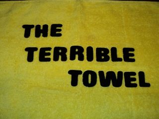 Vintage 1970 ' s Pittsburgh Steelers Terrible Towel Football Team NOT St Mary ' s 2