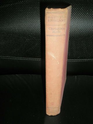 Antique 1941 1st Edition Of " Haunted England " By Christina Hole