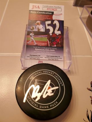 Morgan Frost Signed Flyers Official Game Puck Jsa