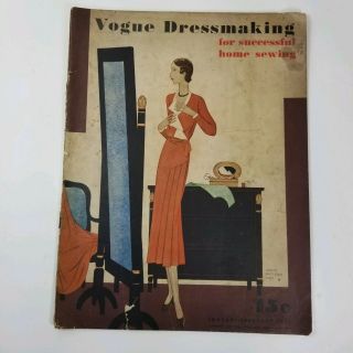 Vintage Vogue Pattern Book,  Jan - Feb 1931 Art Deco Fashions 40 Pages