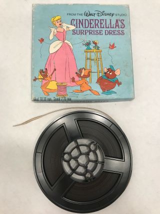 Vintage Walt Disney " Cinderella’s Surprise Dress " 8 Mm Film 19 Mins No 29
