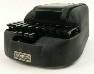 Vintage The Stenotype Court Recorder Machine With Case Stenographer 1933 Sf - 316