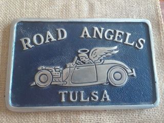 Road Angels Tulsa Car Club Plaque - - Chicago Metal Craft Co.  (211)
