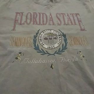 Vtg 90s Florida State Seminoles Fsu Mens S/s T - Shirt Sz Xl Usa