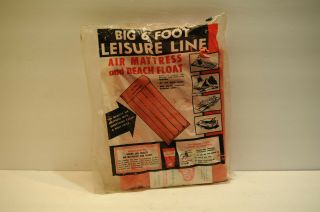 Big 6 Foot Leisure Line,  Air Mattress And Beach Float,  Vintage,
