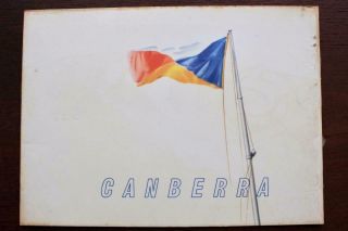P&o Orient Line Ss Canberra Pre Maiden Voyage Deluxe Promo Brochure 1961