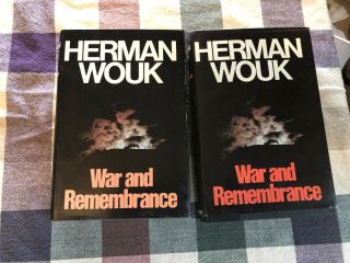 War And Remembrance By Herman Wouk Vintage 1st Trade Edition (1978) Hcdj