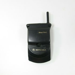 Collectible Black Motorola Startac Flip Cell Phone Vintage (verizon) St7868w