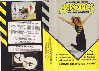 Aerobics Three In One Programme Vintage Vhs Pal Video