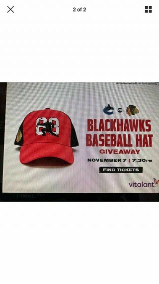 2019 Sga Chicago Blackhawks Baseball Style Hat Cap 11/7/19
