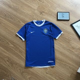 Vintage Nike Brasil Brazil Football Shirt Jersey 2004 - 2005 Away World Cup Size M